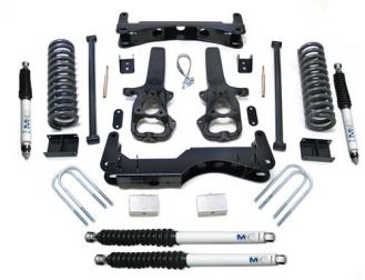 2006 to 2008 Dodge Ram 1500 2WD 6 Inch Crossmember/Knuckle Lift Kit with Front and Rear MX-6 Shocks
