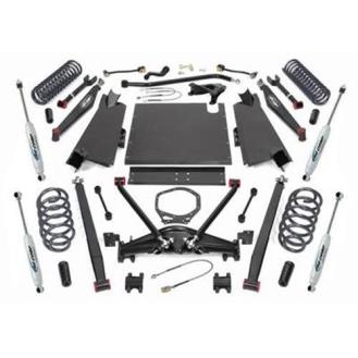 1997 to 2002 Jeep TJ Wrangler 4 Inch Long Arm Lift Kit with ES9000 Shocks