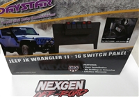 DaystarÂ® Lower Dash Switch Panel 2011-2016 Jeep Wrangler JK KJ71034BK Black
