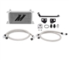 Mishimoto Oil Cooler Kit: 2015+ Ford Mustang Ecoboost MMOC-MUS4SL NON-Thermostatic Oil Cooler Kit - SILVER