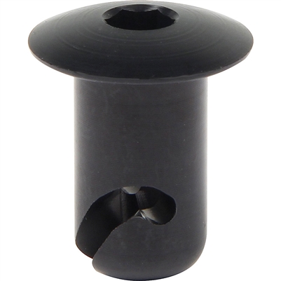 DZUS Quarter Turn Domed Black Anodized Aluminum Allen Head Button 0.500