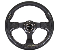 NRG Innovations RST-001CBL REINFORCED STEERING WHEEL- 320MM SP