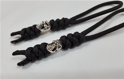 Paracord Lanyards with Wicked Skull Beads (2)
