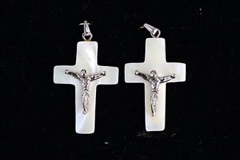 Mother of Pearl Cross With Corps