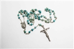 Turquoise Jasper 4.MM Gemstone Silver Toned Rosary