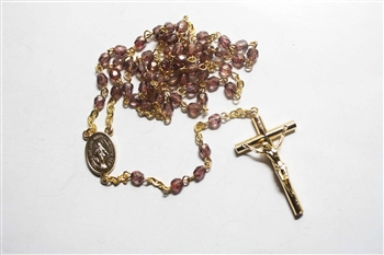 Pink Crystal Rosary