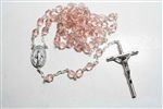 Peach Crystal Rosary