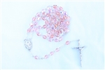 Pink AB Czech Glass Rosary