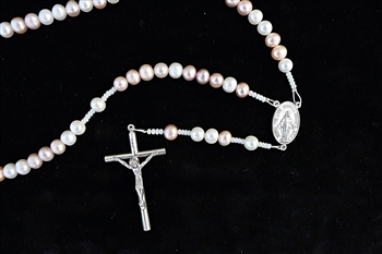 Fresh Water Pearl Rosary on cord