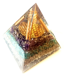 Aquamarine Orgone Extra  Large Pyramid - highest quality
