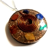 Reiki Chakra Orgonite coil Pendant - orgonite balancing energy