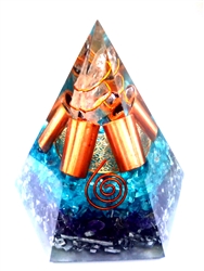 Crown Chakra - Orgone pyramid - aquamarine &