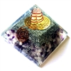 Orgone Large Pyramid -Higher Eye Chakra Vibration Frequency LOVE & PROTECTION - for third eye activation -water element