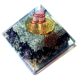 Orgone Large Pyramid -Healing Root Vibration GROUNDING & MEDITATION Frequency 8-13HZ - EARTH ELEMENT