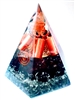 Root Chakra - Orgone pyramid - Garnet & tourmaline (5G)