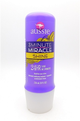 Aussie 3 Minute Miracle Shine Lightweight Conditioning Treatment 8 Fl Oz.