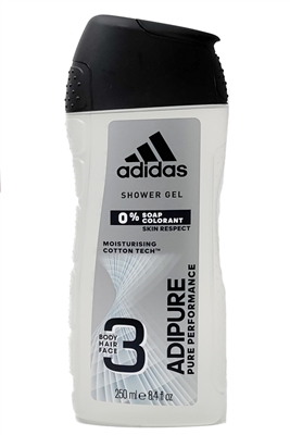 adidas ADIPURE Shower Gel for Hair, Body and Face  8.4 fl oz