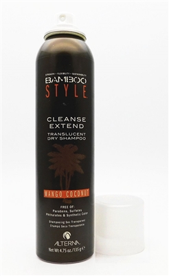 Alterna Bamboo Style Cleanse Extend Translucent Dry Shampoo Mango Coconut 4.75 Oz.