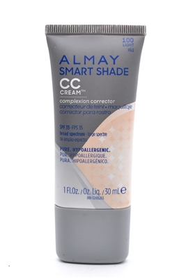 Almay Smart Shade CC Cream Complexion Corrector SPF15 , 100 Light Pale  1 fl oz