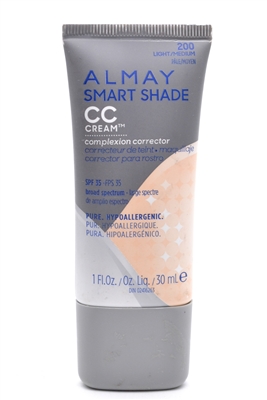 Almay Smart Shade CC Cream Complexion Corrector SPF15 , 200 Light Medium 1 fl oz