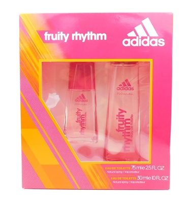 Adidas for women Fruity Rhythm Set: Eau de Toilette 2.5 Fl Oz. and 1 Fl Oz.
