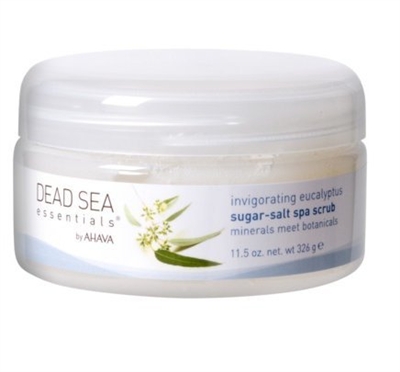 Ahava Invigorating Eucalyptus Sugar -Salt Spa Scrub 11.5 Oz