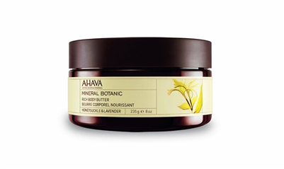 Ahava Mineral Botanic Rich Butter Honeysuckle & Lavender 8 Oz