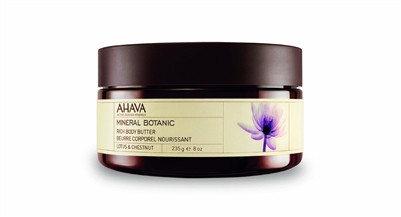 Ahava Mineral Botanic Rich Butter Lotus & Chestnut 8 Oz