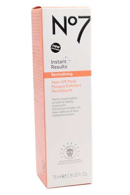 Boot's No7  Instant Results REVITALIZING Peel-Off Mask  2.5 fl oz