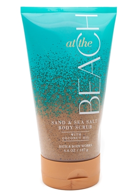 Bath & Body Works AT THE BEACH Sand & Sea Salt Body Scrub with Coconut Oil  6.6oz