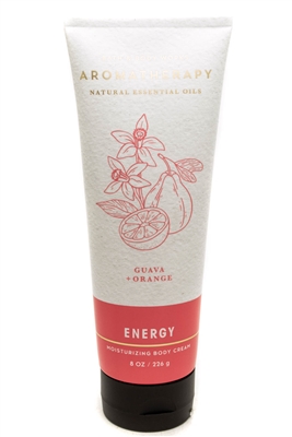 Bath & Body Works Aromatherapy Guava + Orange ENERGY Moisturizing Body Cream  8oz