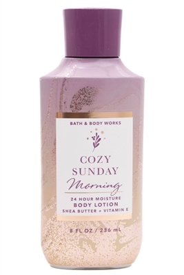 Bath & Body Works COZY SUNDAY MORNING 24hr Moisture Body Lotion with Shea Butter and Vitamin E   8 fl oz
