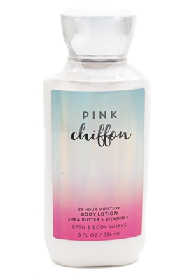 Bath & Body Works PINK CHIFFON 24 Hour Moisture, Shea Butter + Vitamin E   8 fl oz