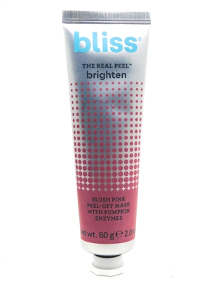 Bliss BRIGHTEN Blush Pink Peel-Off Mask with Pumpkin Enzymes  2oz
