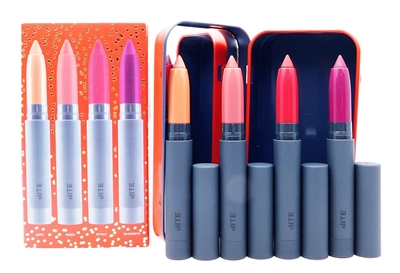Bite Beauty Rewind Matte Creme Lip Crayon Set: Cafe, Torte, Coulis, Aubergine (each .031 Oz.)