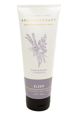 Bath & Body Works AROMATHERAPY Sleep, Cedarwood and Vanilla  Moisturizing Body Cream  8 fl oz