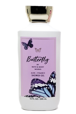 Bath & Body Works BUTTERFLY Aloe and Vitamin E Shower Gel   10 fl oz