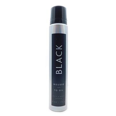 Bath & Body Works BLACK Mousse to Oil 4 Oz.