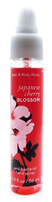 Bath & Body Works Japanese Cherry Blossom Anti-Bacterial Hand Spray 1.9 Fl Oz.