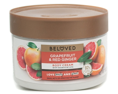 Beloved GRAPEFRUIT & RED GINGER Body Cream with Essential Oils  10oz