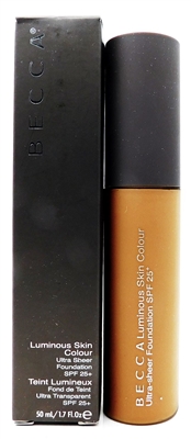 Becca Luminous Skin Colour Ultra Sheer Foundation SPF25+ Tobacco 1.7 Fl Oz.