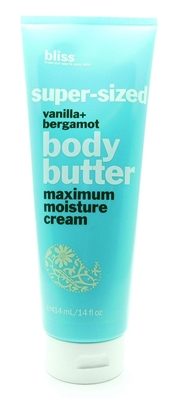 bliss Super Sized Vanilla + Bergamot Body Butter 14 Fl Oz.