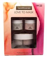bare Minerals LOVE TO MASK Claymates Be Pure & Be Dewey Mask Duo (2.04oz each) plus Bonus Travel Sizes (.5oz each)