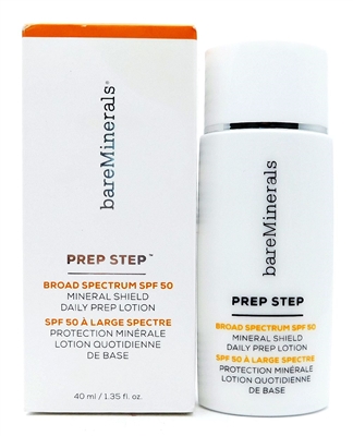 bareMinerals Prep Step SPF 50 Mineral Shield Daily Prep Lotion 1.35 Fl oz.