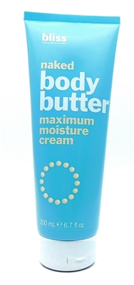 Bliss Naked Body Butter Maximum Moisture Cream 6.7 Fl Oz.