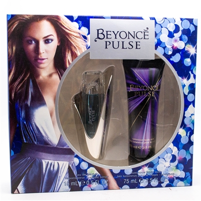 Beyonce PULSE Gift Set:  Eau De Parfum  .5 fl oz, Luminous Body Milk  2.5 fl oz