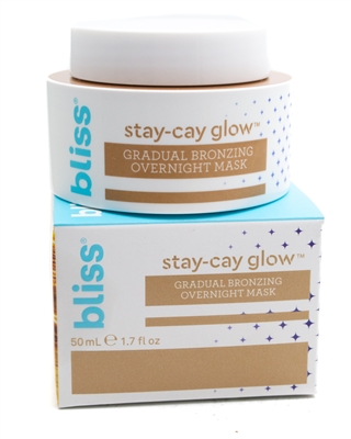 bliss STAY-CAY GLOW Gradual Bronzing Overnight Mask  1.7 fl oz