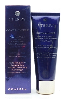 By Terry Cover-Expert Perfecting Fluid Foundation Ultra-Correcting Coverage 12 Warm Copper 1.17 Fl Oz.