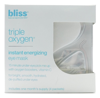 bliss Triple Oxygen Instant Energizing Eye Mask 4 packets x .18 Fl Oz.