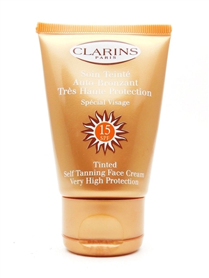 Clarins Auto-Bronzant Tinted Self Tanning Face Cream SPF 15 1.7 Oz.